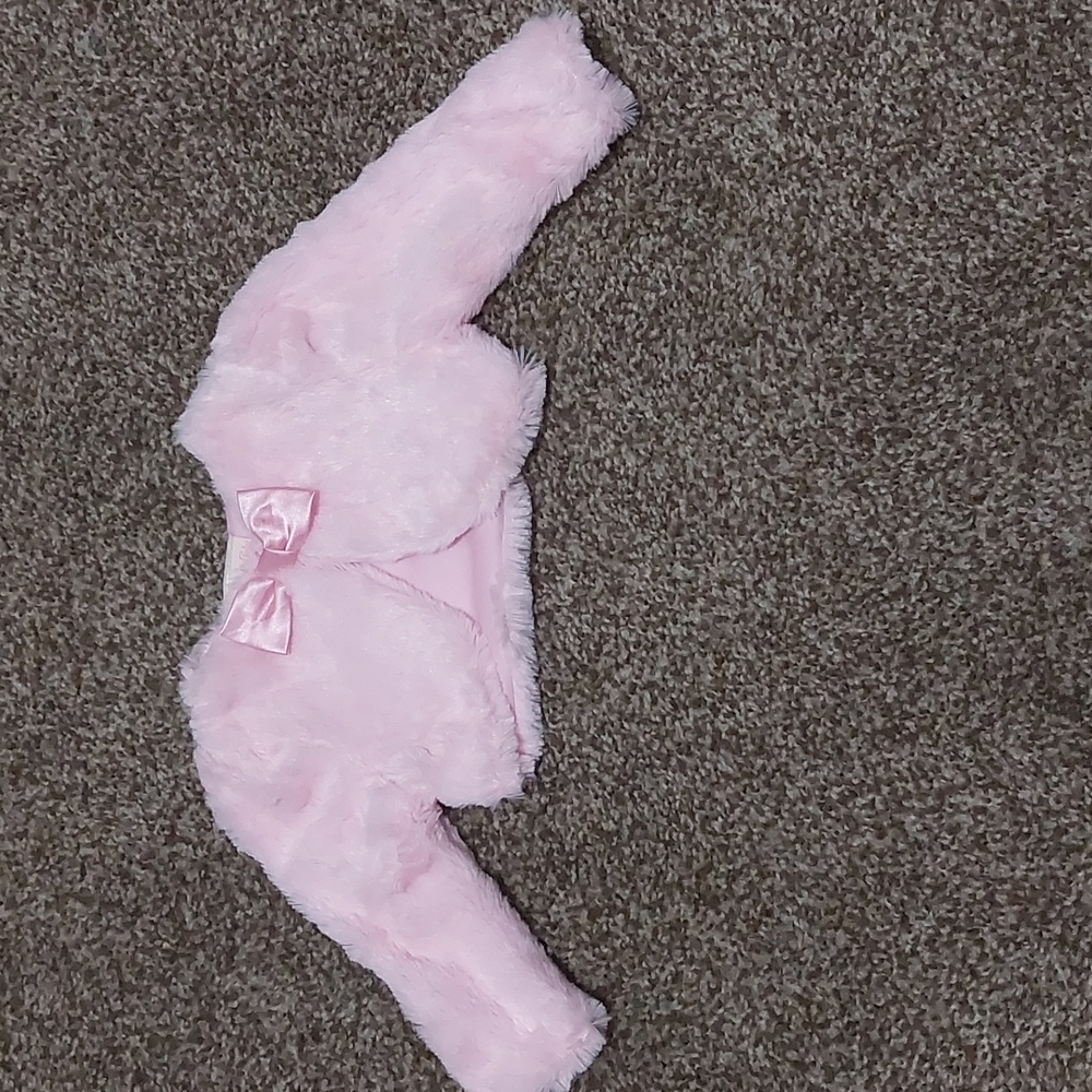 Pink Faux Fur Nouvette Baby Overlay